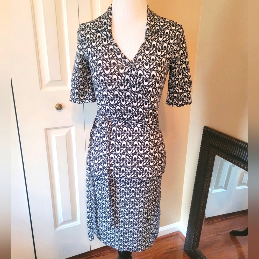 Groovy Black and White Dress